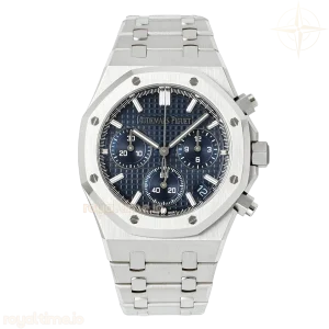 Audemars Piguet Royal Oak Chronograph 26240 APSF Stainless Steel Blue Dial on Stainless Steel Bracelet SA4401 Super Clone V5