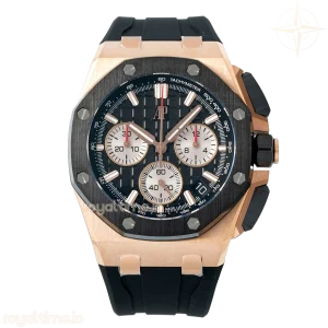 Audemars Piguet Royal Oak Offshore 26420RO 43mm APSF Rose Gold Black Dial on Rubber Strap SA4401 Super Clone V5