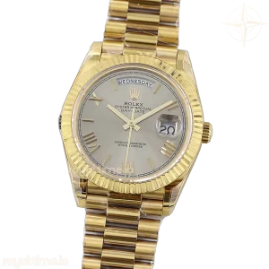 Day-Date 40 228238 Silver Dial in Yellow Gold