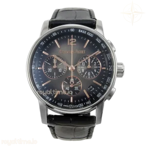 Audemars Piguet Code 11.59 Chrono 26393 SS APSF Gray/Black Dial on Black Leather Strap SA4401