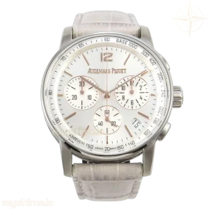 Audemars Piguet Code 11.59 Chrono 26393 SS APSF Silver Dial On Gray Leather Strap SA4401
