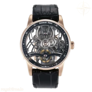 Audemars Piguet CODE 11.59 Tourbillon 26600 RG APPF Black Dial on Black Leather Strap A2948