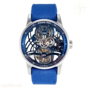 Audemars Piguet CODE 11.59 Tourbillon 26600 SS APPF Blue Dial on Blue Nylon Strap A2948