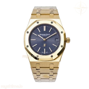 Audemars Piguet Royal Oak 15202 Blue Dial in Yellow Gold