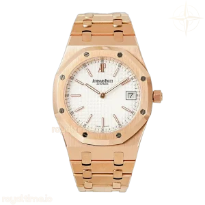 Audemars Piguet Royal Oak 15202 White Dial in Rose Gold