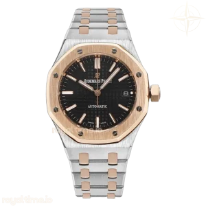 Audemars Piguet Royal Oak 15450ST 37mm Black Dial in Steel and Rose Gold
