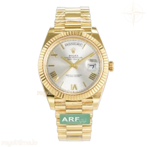 Day Date 40 YG 228238 ARF Silver Roman Dial on President Bracelet VR3255