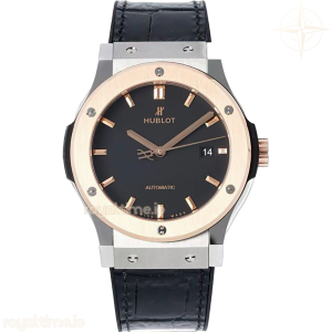 Hublot Classic Fusion Automatic 42mm Black Dial on Steel/Rose Gold