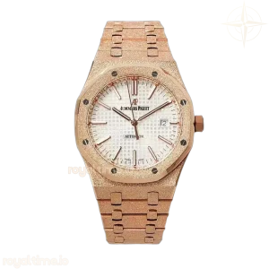 Audemars Piguet Royal Oak 15450ST 37mm White Dial in Frosted Rose Gold