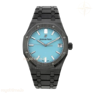 Audemars Piguet Royal Oak 15500 Black Ceramic APSF Tiffany Blue Dial on Bracelet SA4302