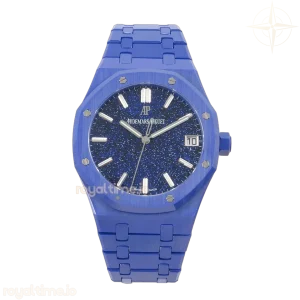 Audemars Piguet Royal Oak 15500 Blue Ceramic APSF Blue Starry Dial On Blue Ceramic Bracelet SA4302
