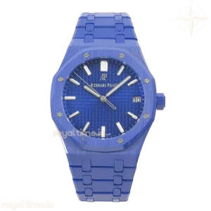 Audemars Piguet Royal Oak 15500 Blue Ceramic APSF Vibrant Blue Dial On Blue Ceramic Bracelet SA4302