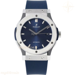 Hublot Classic Fusion Automatic 42mm Blue Dial on Rubber Strap