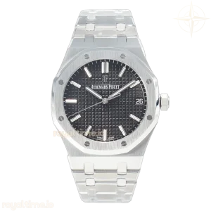 Audemars Piguet Royal Oak 41mm 15500 SS ZF Black Textured Dial on SS Bracelet SA4302 V3