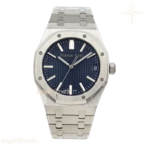 Audemars Piguet Royal Oak 41mm 15510 Free Sprung SS APSF Blue Textured Dial On SS Bracelet A4302