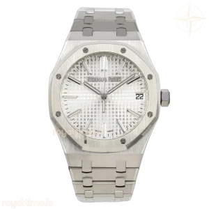 Audemars Piguet Royal Oak 41mm 15510 Free Sprung SS APSF White Textured Dial On SS Bracelet A4302