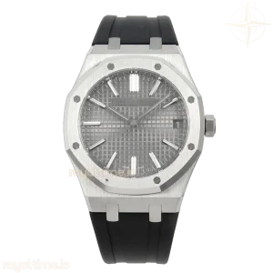 Audemars Piguet Royal Oak 41mm 15510 SS DDF Gray Dial on Black Rubber Strap DD4302