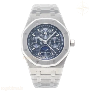 Audemars Piguet Royal Oak 41mm Perpetual Calendar 26574 SS APSF Blue Dial on SS Bracelet A5134 (CHS)