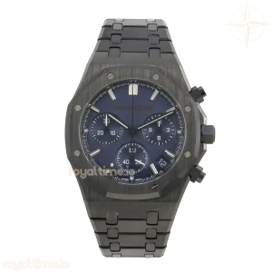 Audemars Piguet Royal Oak Chrono 26240 Black Ceramic Blue Dial APSF on Ceramic Bracelet SA4401