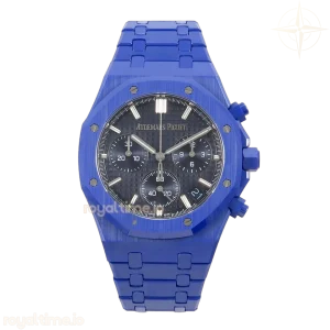 Audemars Piguet Royal Oak Chrono 26240 Blue Ceramic APSF Blue Dial On Blue Ceramic Bracelet SA4401