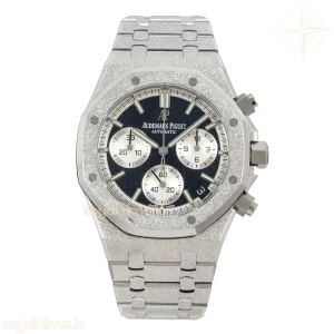 Audemars Piguet Royal Oak Chrono 26240 Frosted SS DDF Black/White Dial on SS Bracelet DD4401
