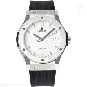 Hublot Classic Fusion Automatic 42mm White Dial on Rubber Strap