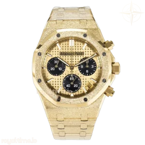 Audemars Piguet Royal Oak Chrono 26240 Frosted YG APSF YG Dial on Bracelet SA4401