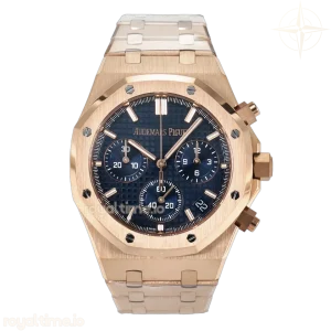 Audemars Piguet Royal Oak Chrono 26240 RG APSF Blue Dial on RG Bracelet SA4401