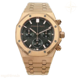 Audemars Piguet Royal Oak Chrono 26240 RG APSF Green Dial on RG Bracelet SA4401