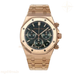 Audemars Piguet Royal Oak Chrono 26240 RG DDF Green Dial on RG Bracelet DD4401 Gain Weight (SW Dial)