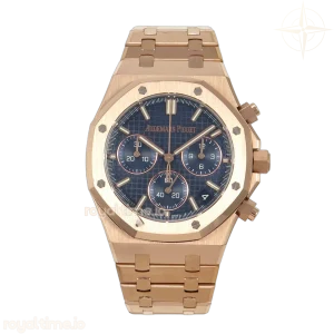 Audemars Piguet Royal Oak Chrono 26240 RG DDF Blue Dial on RG Bracelet DD4401 Gain Weight (SW Dial)