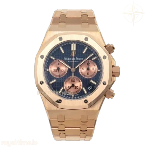 Audemars Piguet Royal Oak Chrono 26240 RG DDF Blue/RG Dial on RG Bracelet DD4401 (SW Dial)
