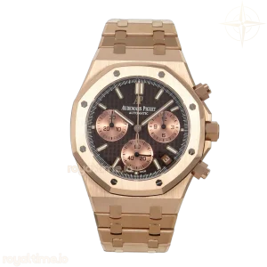 Audemars Piguet Royal Oak Chrono 26240 RG DDF Brown/RG Dial on RG Bracelet DD4401 Gain Weight (SW Dial)