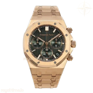 Audemars Piguet Royal Oak Chrono 26240 RG DDSF Green Dial on RG Bracelet DD4401