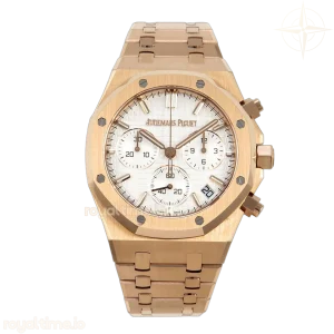 Audemars Piguet Royal Oak Chrono 26240 RG DDSF White Dial on RG Bracelet DD4401