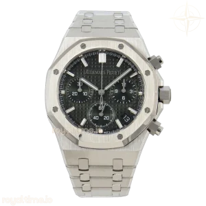 Audemars Piguet Royal Oak Chrono 26240 SS APSF Green Dial on SS Bracelet SA4401 V2 (Free Sprung)