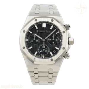 Audemars Piguet Royal Oak Chrono 26240 SS APSF Black Dial on SS Bracelet SA4401 V2 (Free Sprung)
