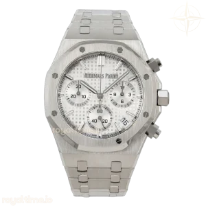 Audemars Piguet Royal Oak Chrono 26240 SS APSF Silver Dial on SS Bracelet SA4401 V2 (Free Sprung)