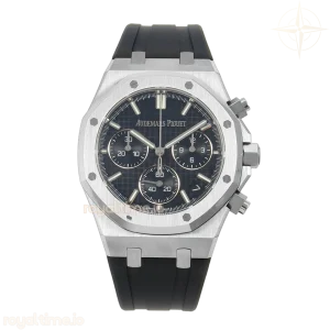 Audemars Piguet Royal Oak Chrono 26240 SS DDF Blue Dial on Black Rubber Strap DD4401 (SW Dial)
