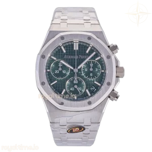 Audemars Piguet Royal Oak Chrono 26240 SS DDF Green Dial on SS Bracelet DD4401 (50th Anniversary)