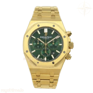 Audemars Piguet Royal Oak Chrono 26331 YG APWF Green Dial on YG Bracelet A2385
