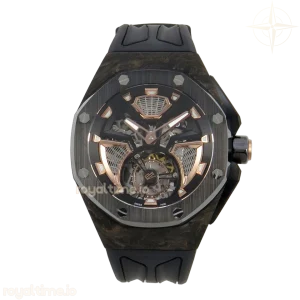 Audemars Piguet Royal Oak Concept Tourbillon 42mm RMF Skeleton Dial on Black Rubber Strap
