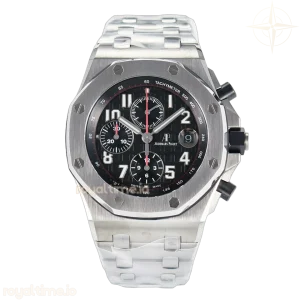 Audemars Piguet Royal Oak Offshore 42mm Black Themes SS TKF Black Dial on SS Bracelet A7750