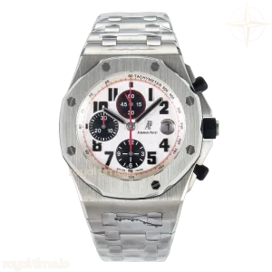 Audemars Piguet Royal Oak Offshore 42mm Panda SS TKF White/Black Dial on SS Bracelet A7750