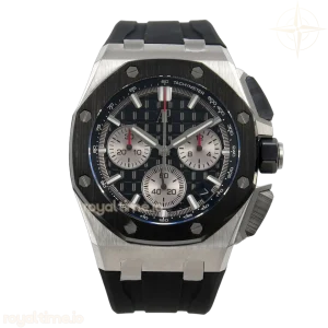 Audemars Piguet Royal Oak Offshore 43mm 26420SO SS APSF Black Dial On Black Rubber Strap SA4401