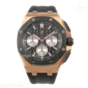 Audemars Piguet Royal Oak Offshore 43mm RG APPF Black Dial on Black Rubber Strap AA4401