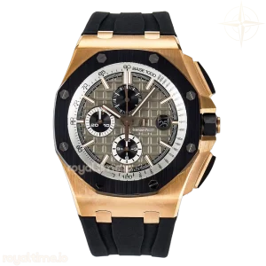 Audemars Piguet Royal Oak Offshore 44mm RG TKF Gray Dial on Black Rubber Strap A3126