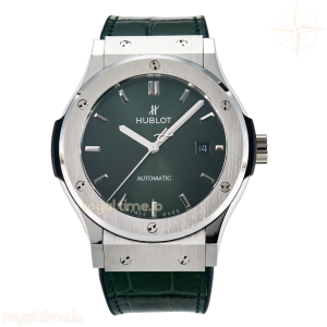 Hublot Classic Fusion Bang 42mm HBF Green Dial on Green Leather Strap A2892