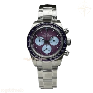 Daytona 116500 Warm Burgundy Artisans de Genève Purple Dial in Steel