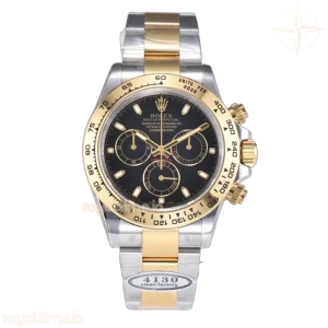 Daytona 116503LN Black Dial in Steel/Yellow Gold